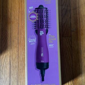Conair InfinitiPRO Knot Dr. Hair Dryer Brush - Purple new